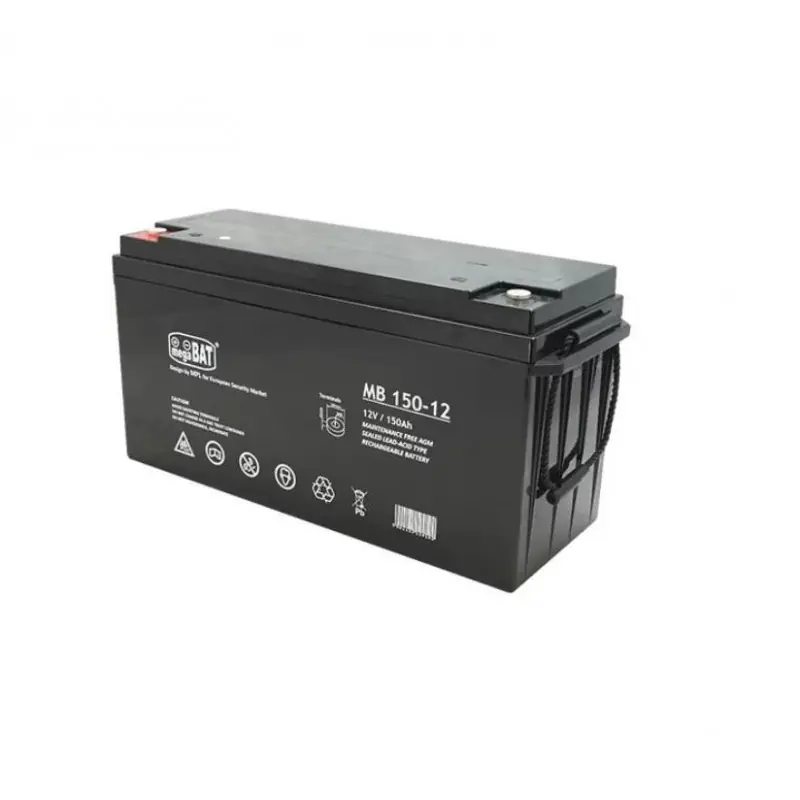 Acumulator VRLA AGM fara intretinere Megabat MB 150-12 Capacitate:150Ah Voltaj: 12V Terminal: M8 dimensiuni: 485 × 172 × 240 mm Ofertă limitată