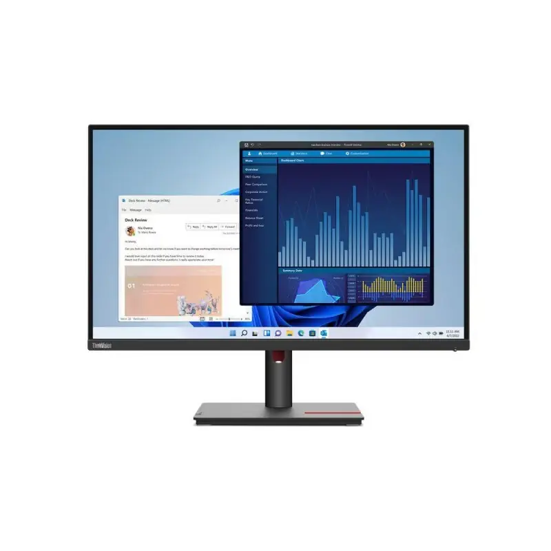 MonitorLenovo ThinkVision T27p-30 27"IPS, UHD (3840x2160), 16:9, Brightness: 350 cd/m², Contrast ratio: 1300:1, Response time: Transport gratuit