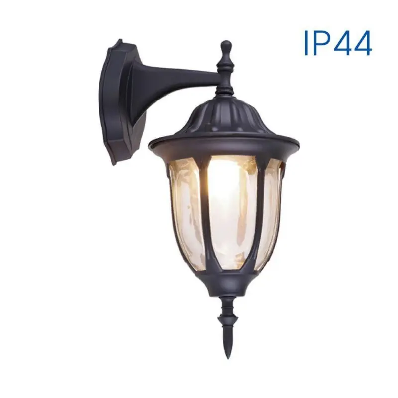 Aplica tip felinar Vivalux TOSCA DOWN, E27, max 1x60W, IP44, 205x163x375mm, Negru, bec neinclus Plată securizată