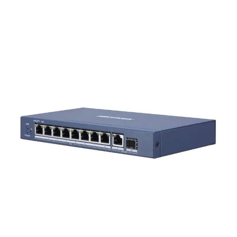 Comandă acum Switch Hikvision DS-3E0510P-E, 8-port, PoE