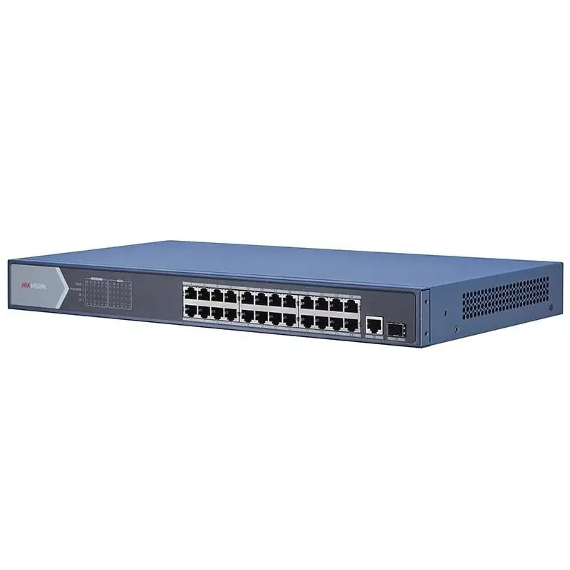 Cumpărături sigure Switch Hikvision DS-3E0526P-E, 24-Port, PoE