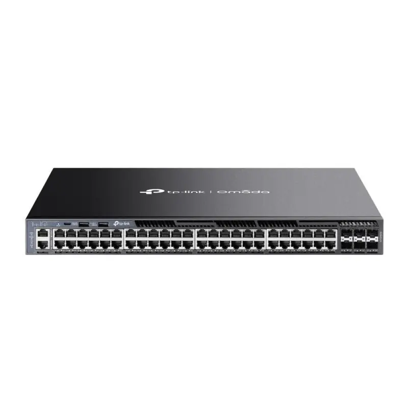 "Omada 48-Port Gigabit Stackable L3 Managed Switch with 6 10GE SFP+ Slots PORT: 48× Gigabit RJ45 Ports, 6× 10G SFP+ Slots, RJ45/ Ofertă specială