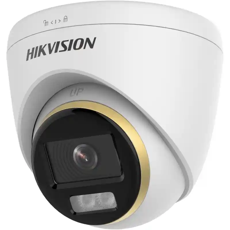 Camera de supraveghere Turret 3K ColorVu Dual-light PoC Hikvision DS-2CE72KF3T-LE(2.8MM), lentila fixa 2.8mm, iluminare min: 0.0 Popular