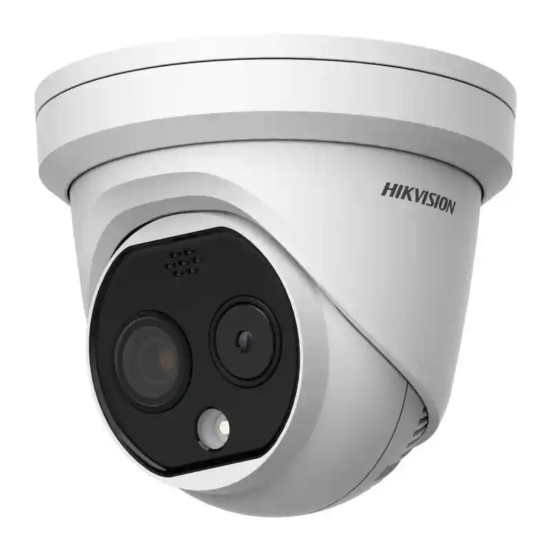 Calitate înaltă Camera supraveghere Thermal si Optical IP Turret DS-2TD1217-2/QA termal: 160 × 120, output image: 25 fps (1280 × 720, 704 × 576,