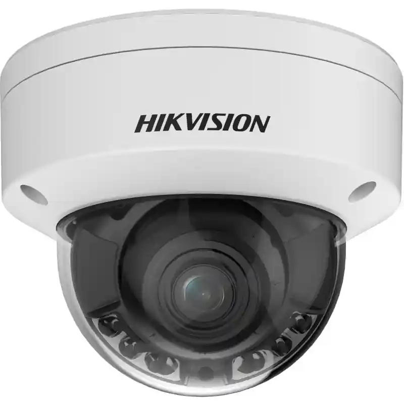 Camera de supraveghere IP Dome 4MP Hikvision DS-2CD2747G2HT- LIZS(2.8-12MM)(EF), lentila varifocala: 2.8-12mm, iluminare: Color: Plată securizată