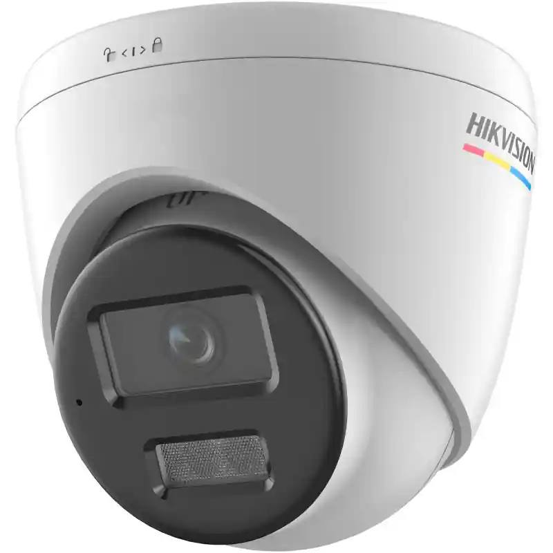 Camera de supraveghere IP Turret 4MP ColorVu Hikvision DS-2CD1347G2H- LIU(4MM), lentila fixa 4mm, iluminare: Color: 0.0005 Lux @ Preferatul clienților