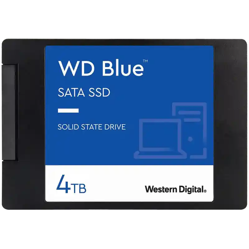 SSD WD Blue SA510 4TB SATA, 2.5", 7mm, Read/Write: 560/520 MBps, IOPS 87K/83K, TBW: 600 Plată sigură