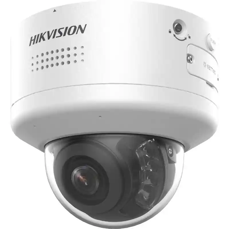 Camera de supraveghere IP Dome 8MP Hikvision DS-2CD2786G2H- IPTRZS2U/SL(2.8-12MM), lentila varifocala: 2.8-12mm, iluminare: Colo Reducere