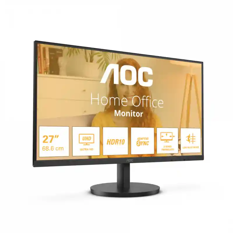 Monitor AOC 27" U27B3M, Diagonal (inch): 27, Diagonal (cm): 69, Aspect ratio: 16:9, Panel: VA, Resolution: 3940x2160, Refresh Ra Premium