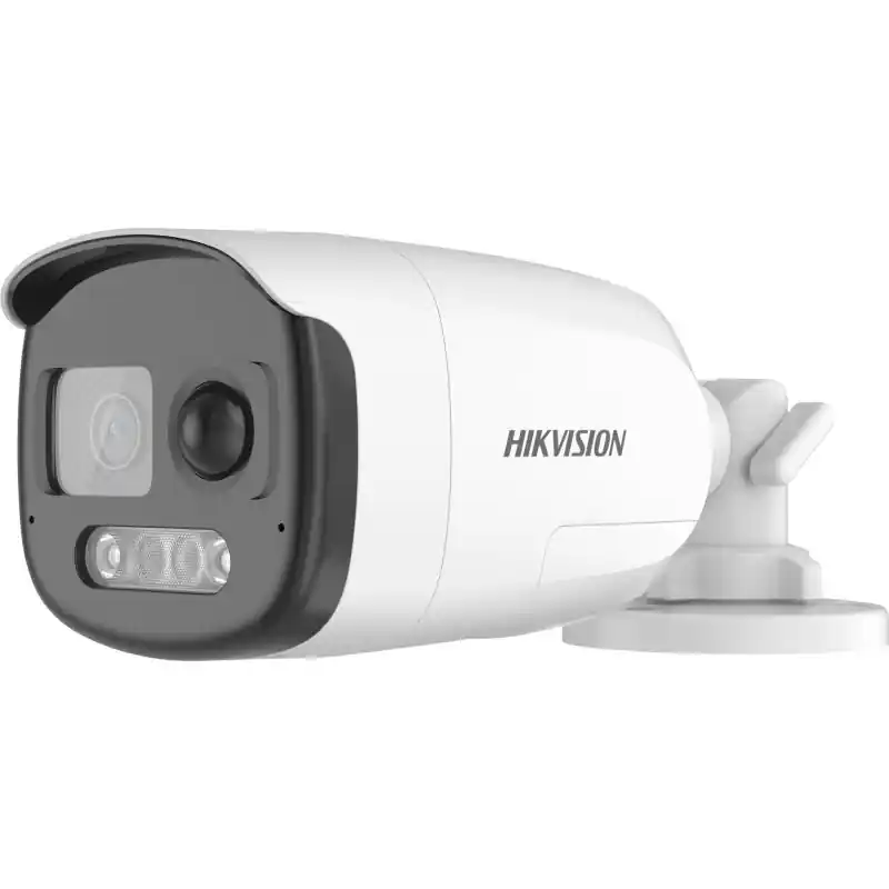 Transport gratuit Camera de supraveghere Bullet 2MP Hikvision DS-2CE12DF3T-PIRXOS(2.8MM), lentila fixa: 2.8, iluminare min: Color: 0.0005 Lux @ (F