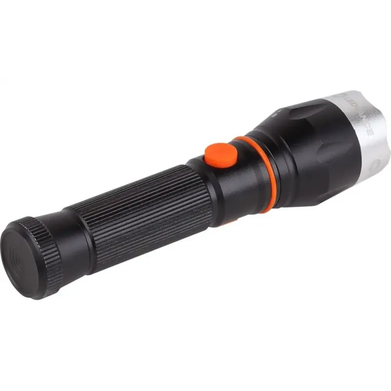 Popular Lanterna LED de mana Ledvance Tactical, 3.2W, 300 lm, zoom, 5 moduri de iluminare, acumulator 1500 mAh inclus, IP22, Negru
