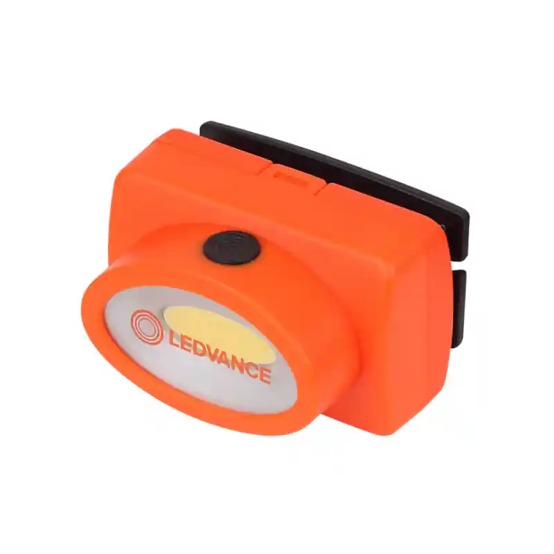 Lanterna LED frontala Ledvance, 1.6W COB, 80 lm, lumina rece (6500K), 2 moduri de iluminare (100%-180lm, 50%-90lm), 3xAAA(neincl Popular