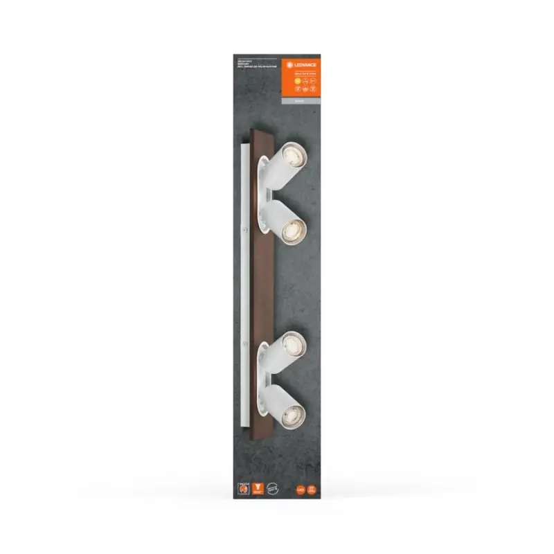 Calitate înaltă Spot LED cvadruplu ajustabil Ledvance DECOR MERCURY, 4xGU10, 4x3.4W, 920 lm, lumina calda (2700K), dimabil, IP20, 600mm, Alb, cl