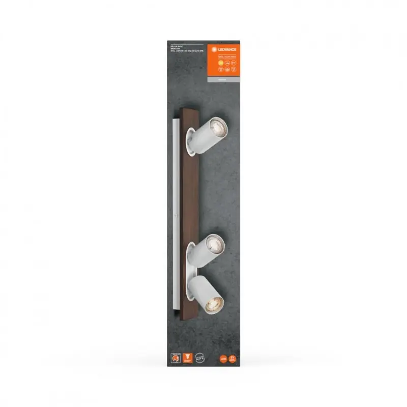 Spot LED triplu ajustabil Ledvance DECOR MERCURY, 3xGU10, 3x3.4W, 690 lm, lumina calda (2700K), dimabil, IP20, 520mm, Alb, clasa Reduceri