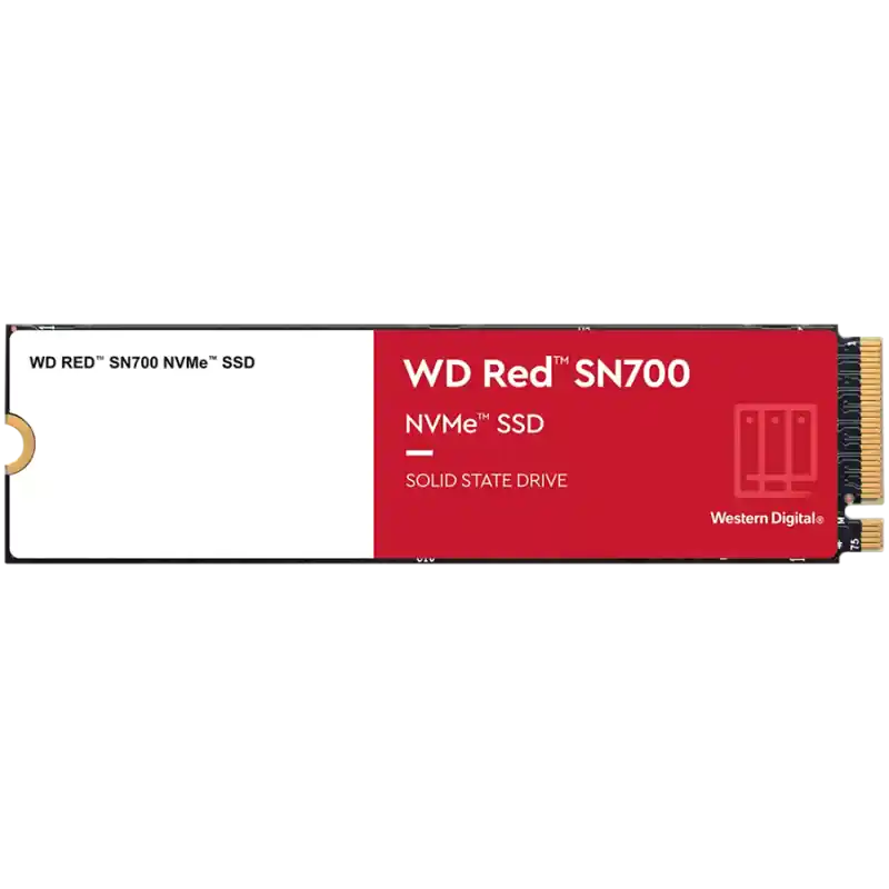 SSD NAS WD Red SN700 500GB M.2 2280-S3-M PCIe Gen3 x4 NVMe, Read/Write: 3430/2600 MBps, IOPS 420K/380K, TBW: 1000 Cumpărături sigure