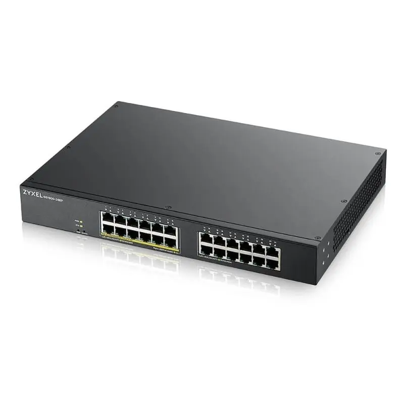 Zy GS1900-24, 24-port GbE L2, 12 Prt POE Expediere rapidă
