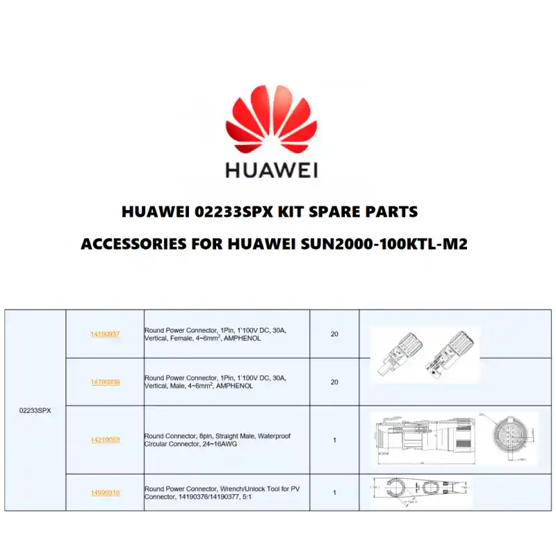 ACCESSORIES FOR HUAWEI SUN2000-100KTL-M2 Livrare rapidă