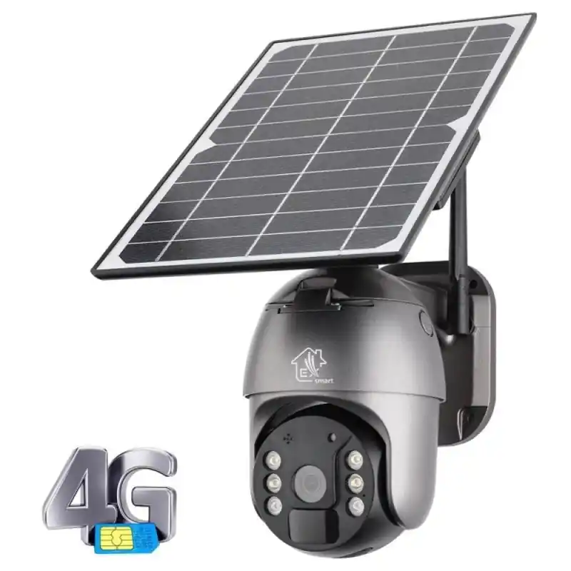 Discount Extralink Mystic 4G PTZ3G/4G/LTE camerawith solar panel 8W 1080p IP66 4x 18650 battery