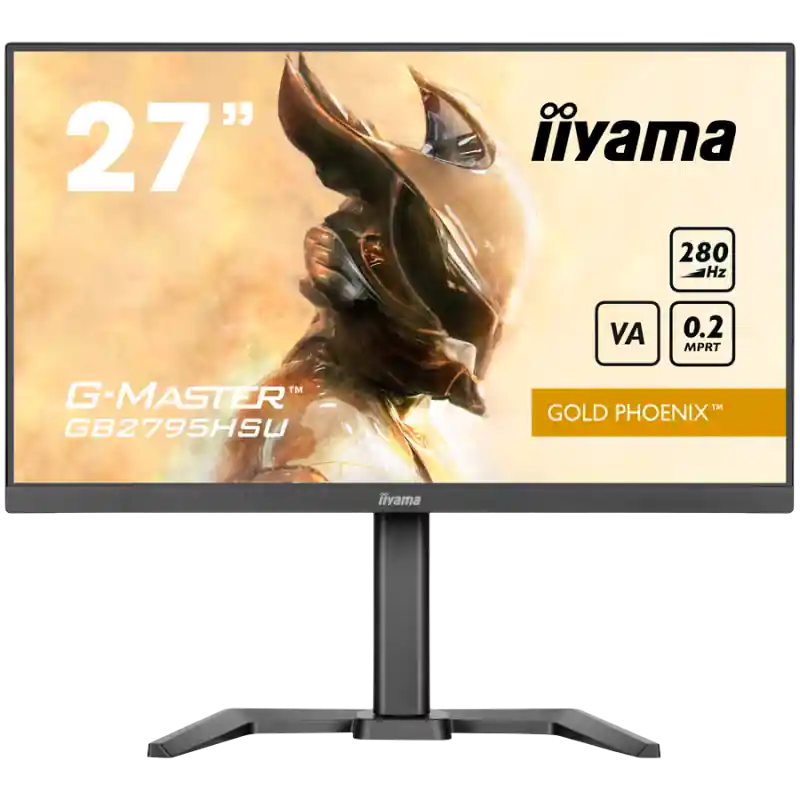 27inch Fast VA Gaming G-Master Gold Phoenix Free Sync Premium 1920x1080 at280Hz 300cd 4000:1 HDMI DP Speakers USB Black Tuner 15 Cel mai vândut