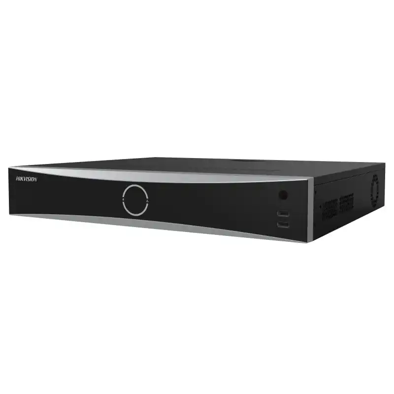 Cel mai vândut NVR Hikvision DS-7716NXI-K4/16P(D) Up to 16-ch IP camera inputs, plug & play with 16 power-over-Ethernet (PoE) interfaces H.265+