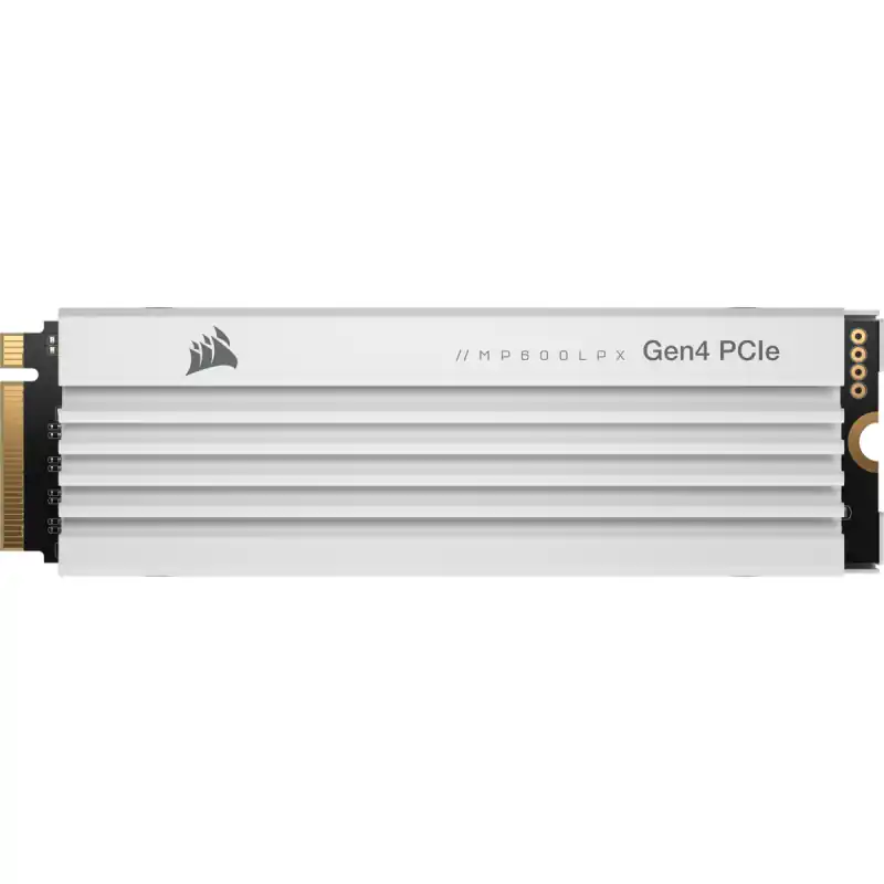 SSD CORSAIR MP600 PRO LPX 4TB PCIE Gen4 x4 NVMe M.2 alb, compatibil PS5, viteza de citire 7100 MB/s, viteza de scriere 6800 MB/s Mai ieftin