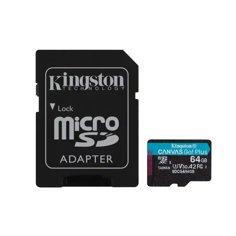 Card de Memorie MicroSDXC Kingston64GBCanvas GO PlusCu Adaptor Reducere