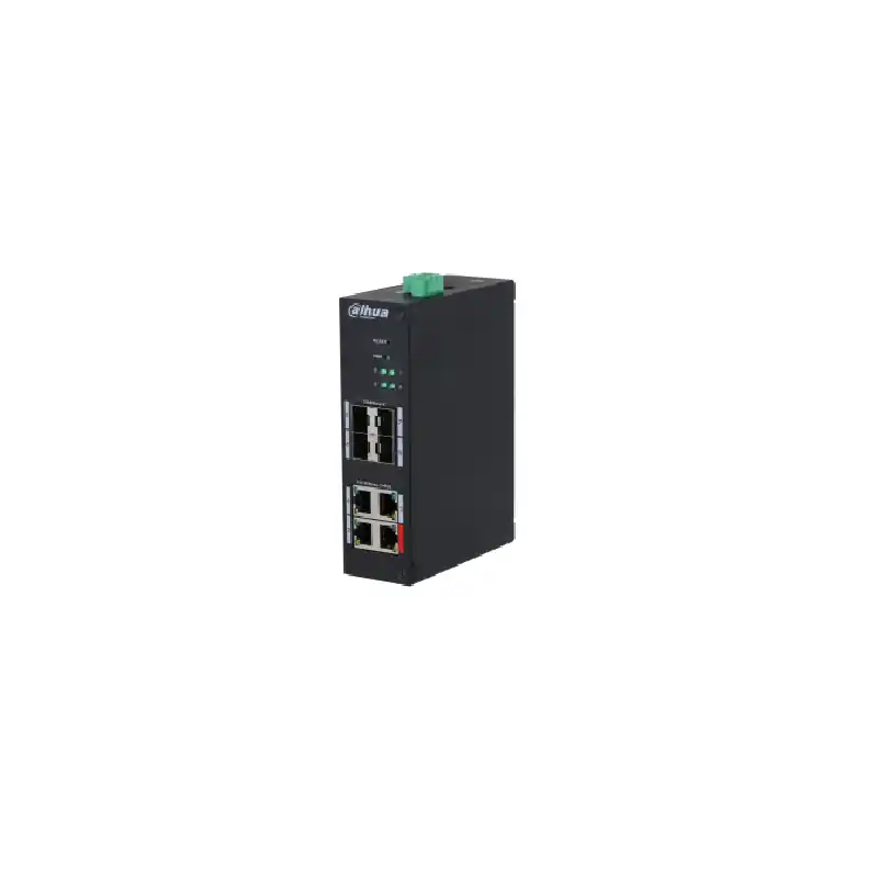 8-Port Hardened Managed Switch with 4-Port PoE Comes with 4 × 10/100 Mbps PoE ports and 4 × SFP 1000 Mbps uplink portsMeets Plată securizată