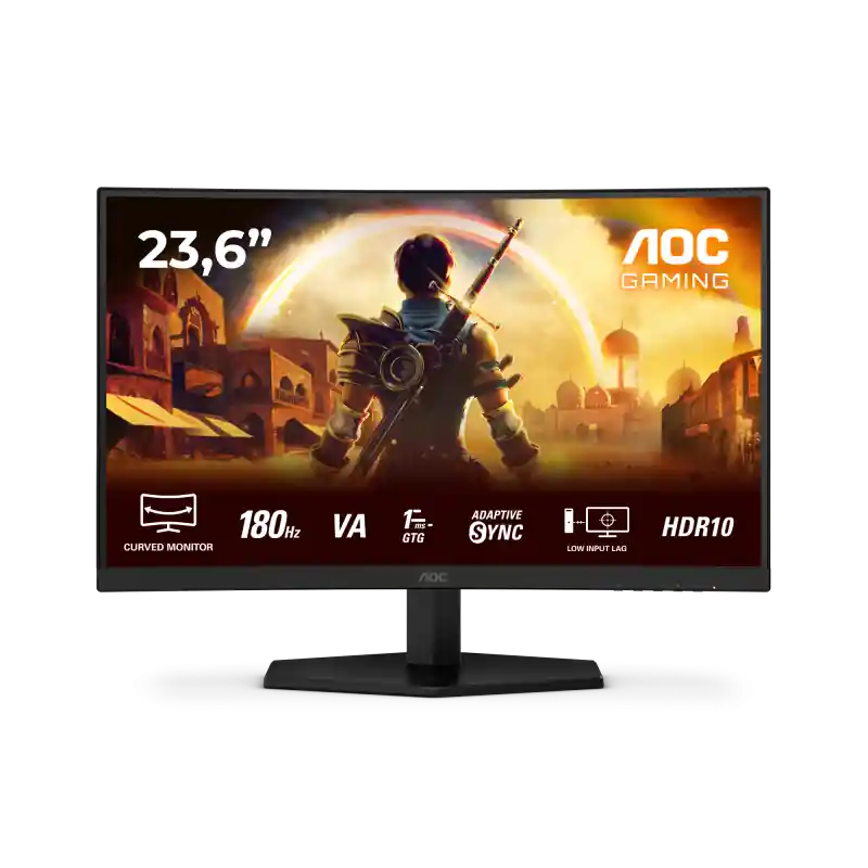 Monitor AOC 23.6" C24G42E, Curvature: 1500R, Diagonal (inch): 23.6, Diagonal (cm): 60, Aspect ratio: 16:9, Panel: VA, Resolution Retur gratuit