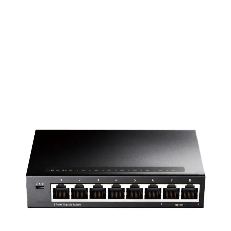 CUDY 8-Port Gigabit Ethernet Switch, 8 10/100/1000M RJ45 Ports, IGMP Snooping, Loop Detection/Prevention, 802.1p/DSCP QoS, Deskt Cumpără online