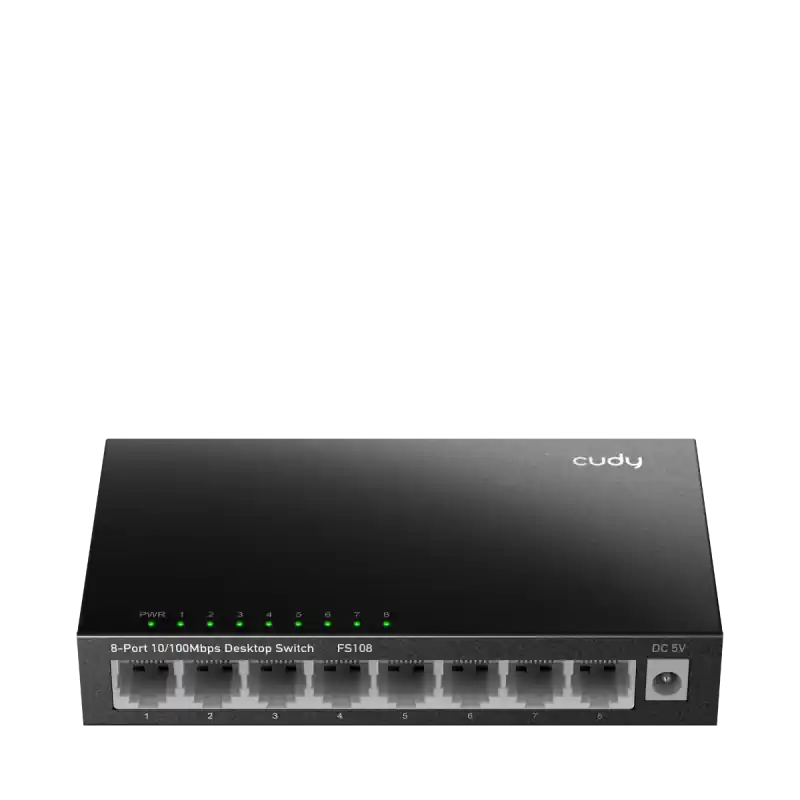 CUDY 8-Port 10/100 Mbps Desktop Switch, 8 10/100M RJ45 Ports, Loop Detection, Metal Case, Power Saving, Plug & Play, Wall-Mount Mai ieftin