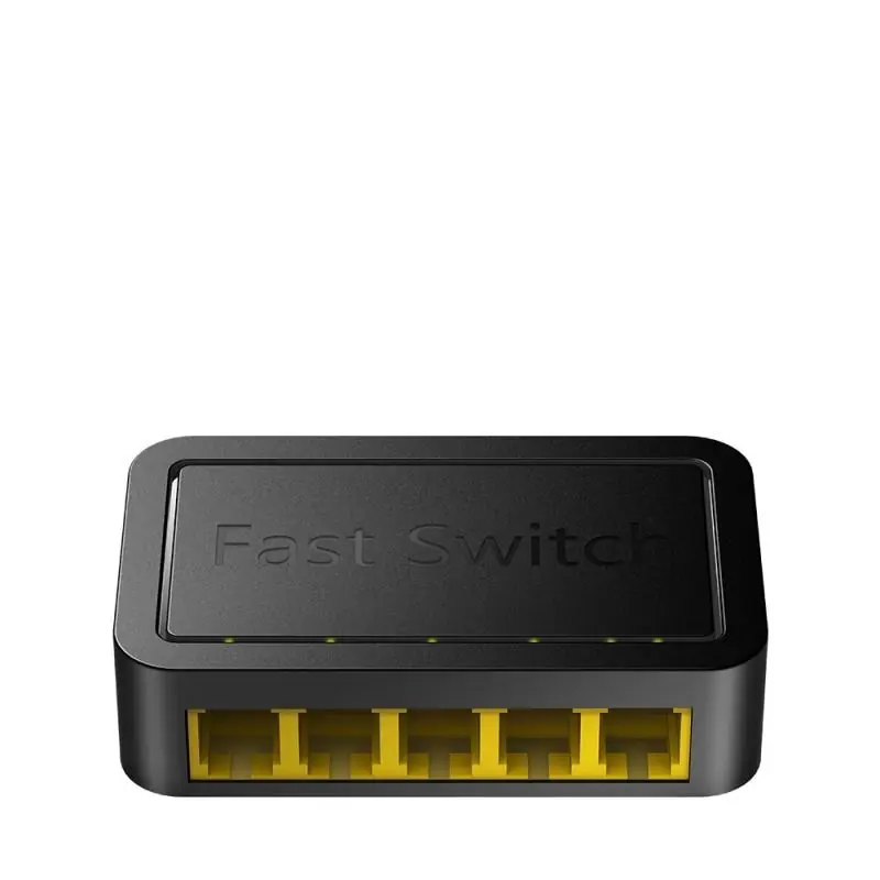 Ofertă de sezon CUDY 5-Port 10/100 Mbps Desktop Switch, 5 10/100M RJ45 Ports, Loop Detection, Desktop Plastic Case, Power Saving, Plug & Play, W
