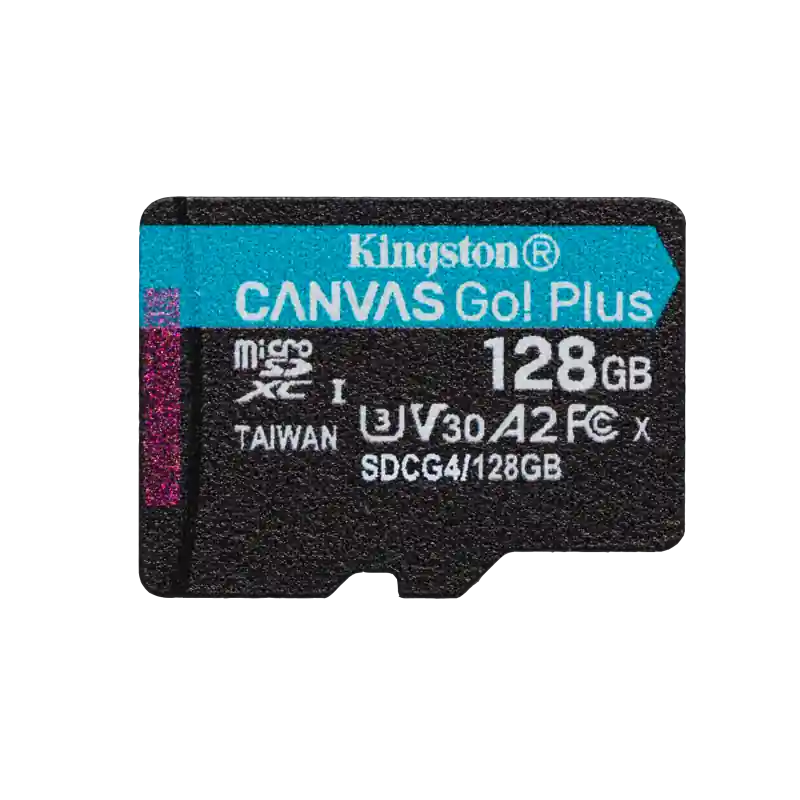 Card de Memorie MicroSDXC Kingston128GB Canvas GO PlusFara Adaptor Bestseller