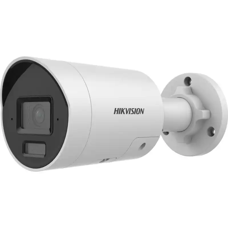 Camera de supraveghere IP Bullet 8MP Hikvision DS-2CD2083G2- LI2U/SL(2.8MM), lentila fixa 2.8mm, iluminare min: Color: 0.005 Lux Ofertă specială