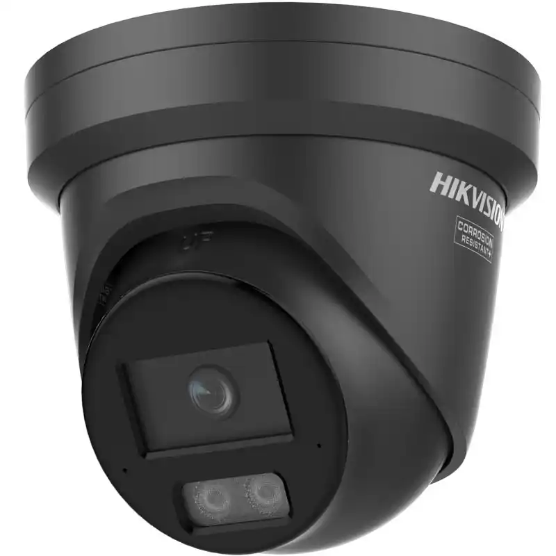 Plată sigură Camera de supraveghere IP Turret 4MP Hikvision DS-2CD2347G3- LI2UY(2.8MM)/BK, lentila fixa 2.8mm, iluminare min: Color: 0.0005 L