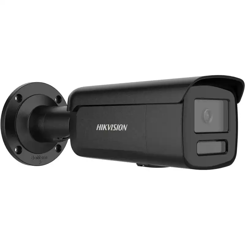Cumpără online Camera de supraveghere IP Bullet 4MP Hikvision DS-2CD2T47G3- LIY(2.8MM)/BK, lentila fixa 2.8mm, iluminare min: Color: 0.0005 Lux