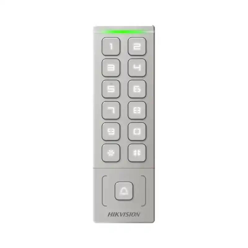 Ultima șansă Cititor de proximitate cu tastatura Hikvision DS-K1T809MWX, card sau PIN, maxim 5000 carduri si 1000 useri, cititor pentru cardu
