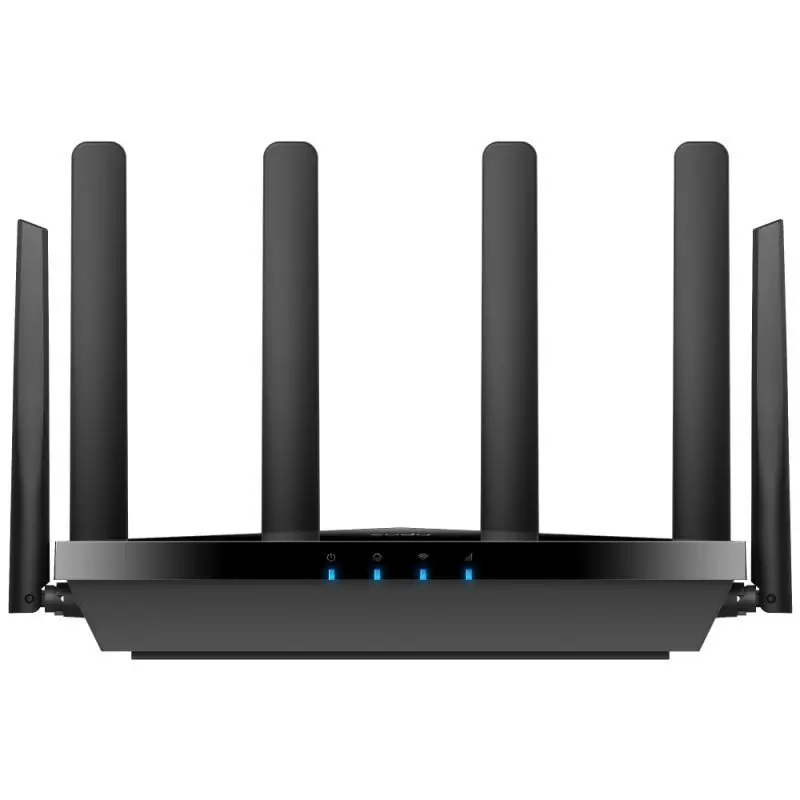 Promoție Router wireless Cudy P5, AX3000 dual-band Wi-Fi 6, procesor Qualcomm dual-core, 4 porturi Gigabit Ethernet, 4× antena mobila det