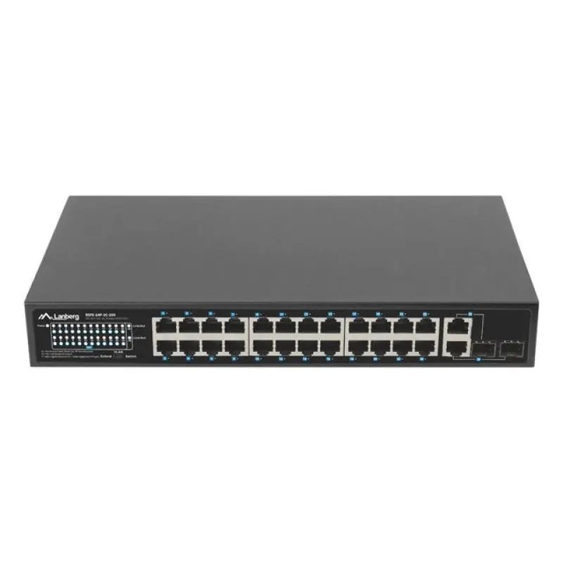 Promoție Switch24x 100 Mb PoE+ / 2x combo, rack 19", Gigabit Ethernet, 250W