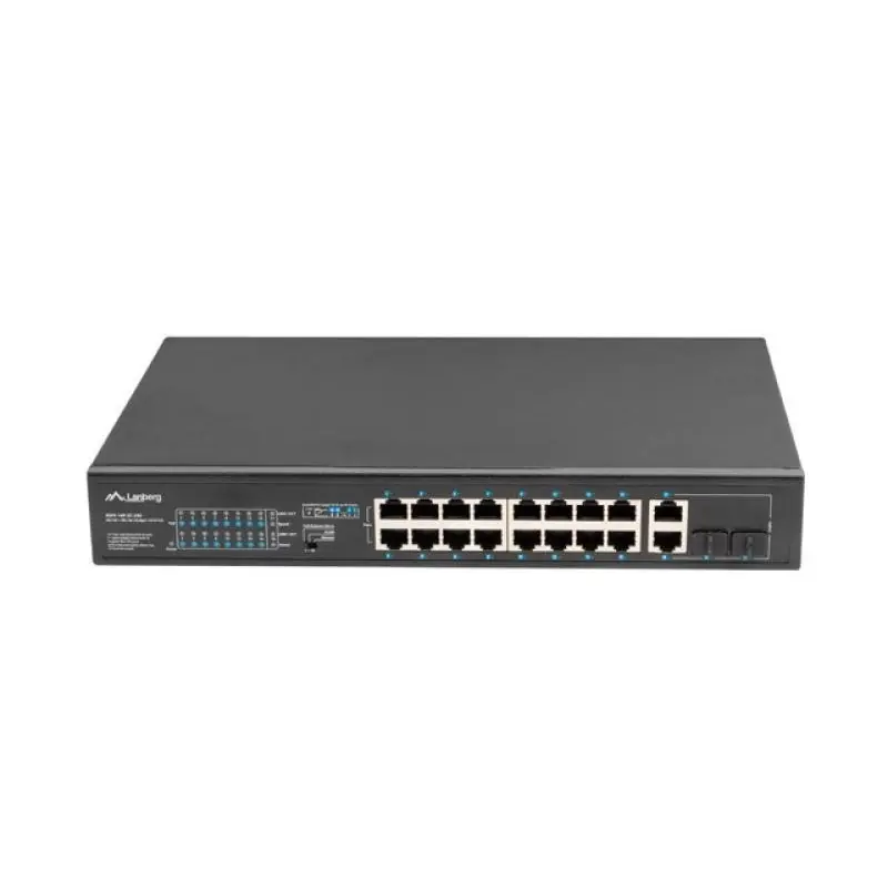 Switch16x 100 Mb PoE+ / 2x 1 Gb / 1x SFP, rack 19", fara management, Gigabit Ethernet, 250W Discount