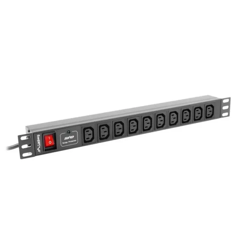 Unitate distributie alimentare PDU 19", 1U, 10A, 10 prize IEC C13, negru, C14 Nu rata