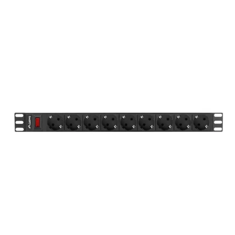 Promoție Unitate distributie alimentare PDU 19", 1U, 16A, 9 prize , negru