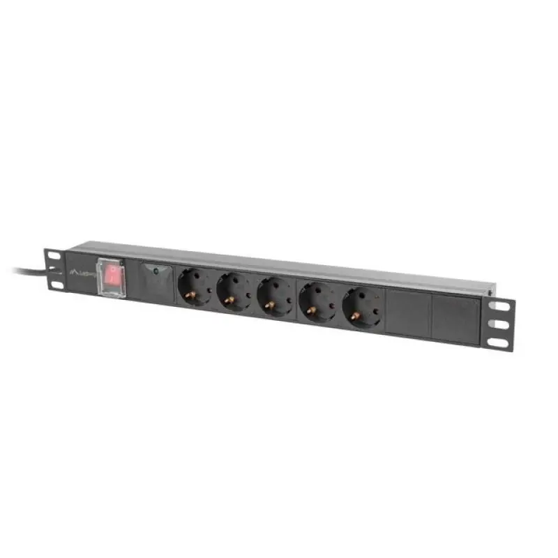 Unitate distributie alimentare PDU 19", 1U, 16A, 5 prize , negru Cel mai bun preț