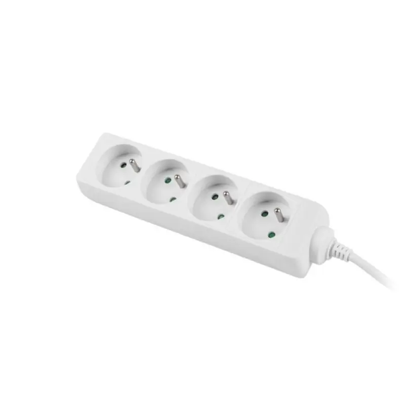 Cumpără acum Prelungitor 1.5m, 4 prize , cablu din cupru de calitate superioara, alb