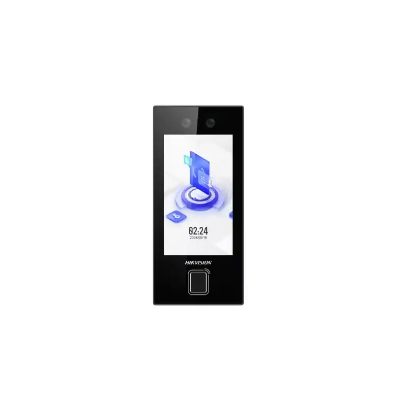 Terminal de access control cu recunoastere faciala si amprenta Hikvision DS-K1T344MBFWX-E1, capacitate de stocare: 3000 memorie Vezi acum
