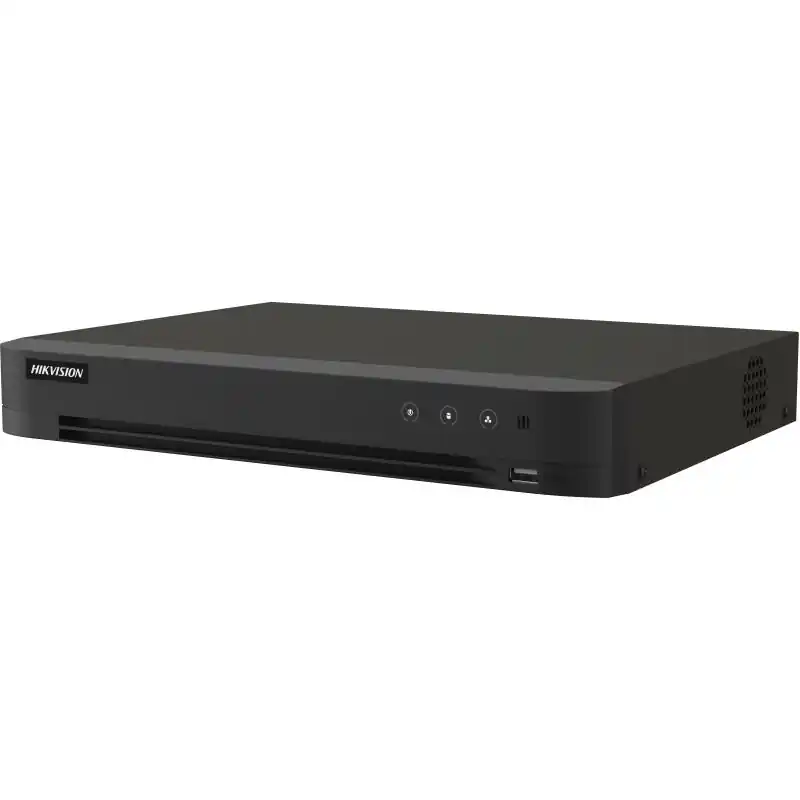 Ieftin DVR Hikvision AcuSense 4 canale 5MP IDS-7204HUHI-M1/PXT/4A+4/1ALM, H.265 Pro+/H.265 Pro/H.265/H.264+/H.264 video compression, BN