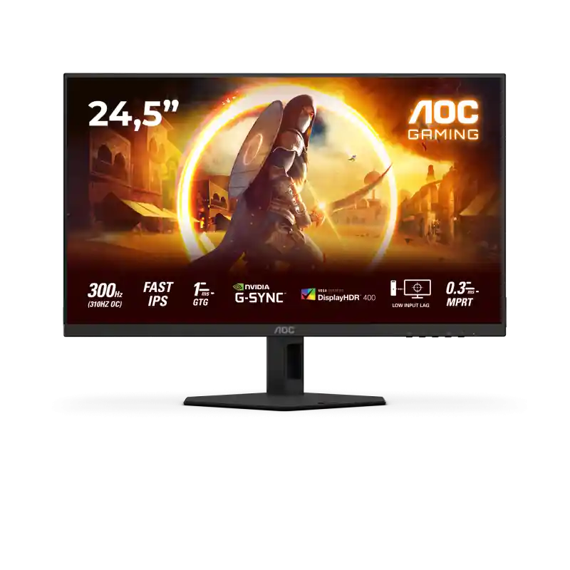 Reducere de preț Monitor AOC 24.5" 25G4SRE, Diagonal (inch): 24.5, Diagonal (cm): 62, Aspect ratio: 16:9, Panel: Fast IPS, Resolution: 1920x1080,