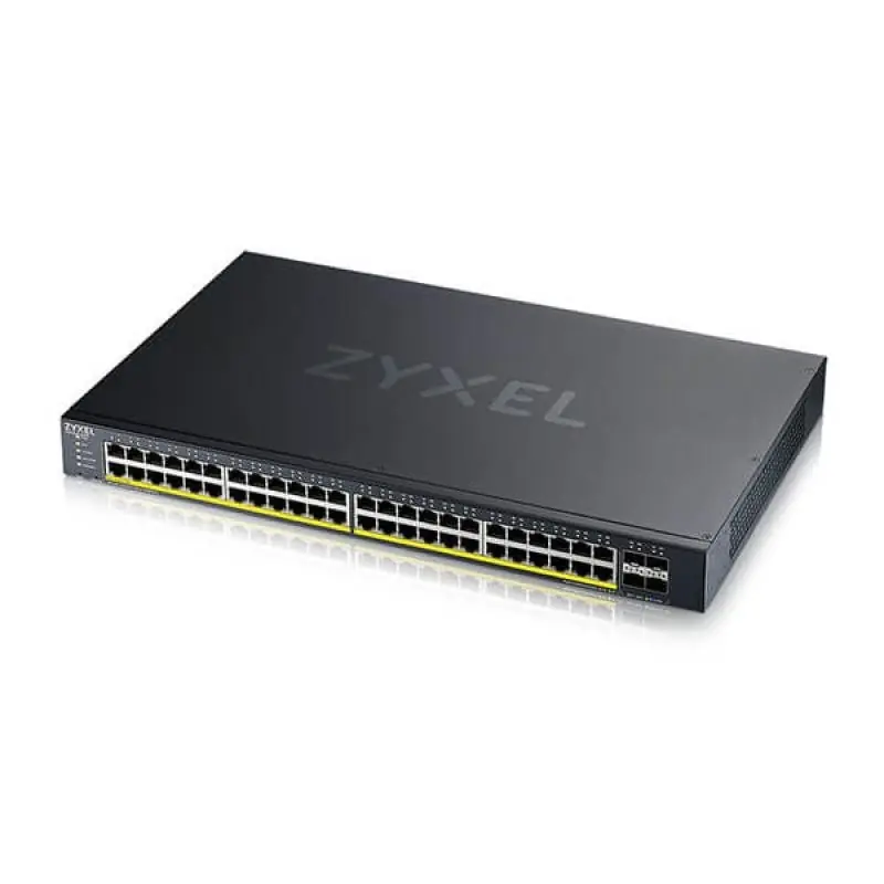 Zyxel XGS1935-52HP, 52 Port Lite-L3 Smart Managed PoE Switch, 48x Gigabit PoE and 4x 10G SFP+, hybrid mode, standalone or Nebula Reducere