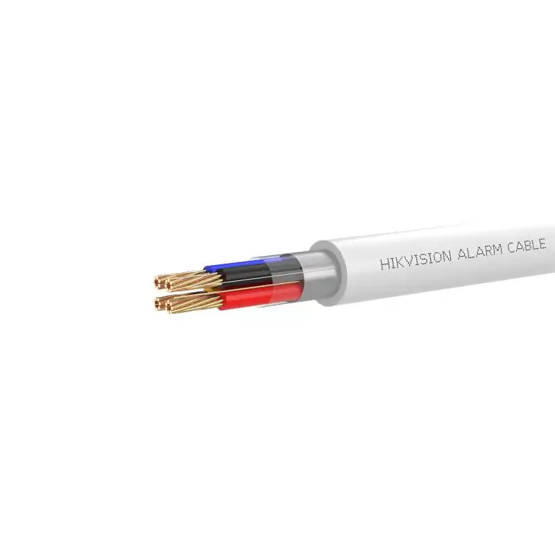 Promoție Cablu alarma Hikvision DS-1AC4APL1 4 fire: 4×0.22 mm2, rezistenta foc: CPR Eca, 25AWG, material cupru integral, cutie 100 metri.