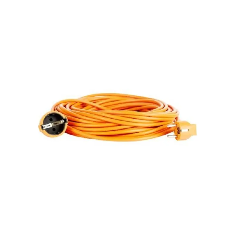 Cel mai vândut Cordon Bachmann Fisa+Priza tip SCHUKO, cablu HO5VV-F 3G1, 20m, culoare orange