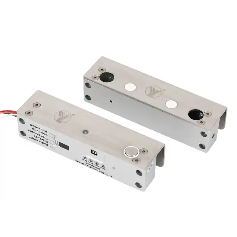 Nu rata Bolt electric dublu cu actiune electromagnetica, monitorizare, temporizare si LED de stare: Tensiune de alimentare: 12 Vcc Curen